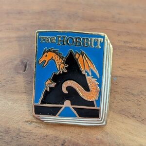 The Hobbit Book Cover Enamel Pin